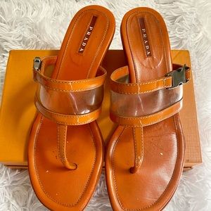 AUTHENTIC PRADA SANDALS SIZE 38.5